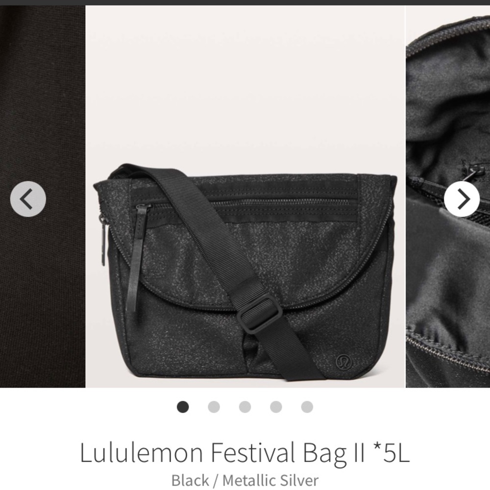 ISO Lululemon Festival Bag II *5L
Black / Metallic Silver